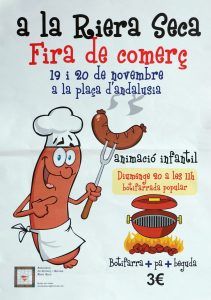 Edición de Fira Comerç Riera Seca, BUTIFARRADA POPULAR, amb beguda 3€, Comercios Mollet