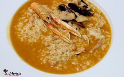 Restaurante La Marieta, Mollet del Vallès,Barcelona, tel. 93 593 31 83, arroz caldoso a la marinera