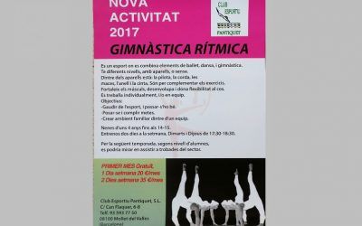 Gimnàs Pantiquet, Mollet del Vallès, Gimnàstica Rítmica nova activitat, tel 935937750