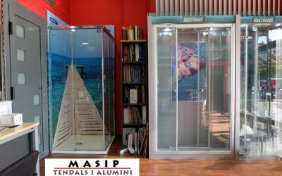 Tendals i aluminis Masip, Mollet del Vallès, Barcelona, carpintería metálica en aluminio, baños, cocinas, mamparas ducha y baño, cerramientos, toldos y rejas