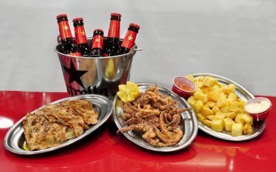 El cubo del tapeo, Mollet del Vallès, Barcelona, tapas Mollet, nuevo local, cubo de cerveza con tapas, rejos, bravas, pinchos