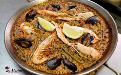 Restaurante La Marieta,Mollet del Valles, Barcelona, paella mixta , Menú degustación los viernes 25€ y los sábados 30€ , incluye mariscada