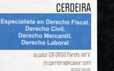 Abogado especialista en Derecho Fiscal Manuel Carreira en Parets del Vallès,Barcelona