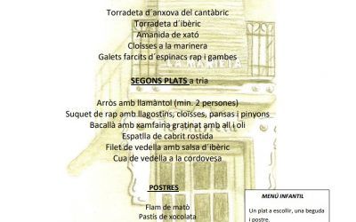 Menú Especial Nadal 2020, restaurant la Marieta de Mollet del Vallès, Barcelona