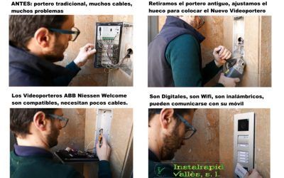 Instalación Interfonos y Videoporteros ABB Niessen Welcome en Barcelona, para comunidades, Instalrapid Vallès