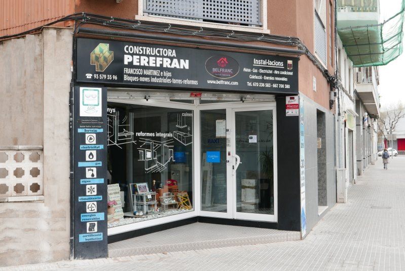 La Constructora Perefran en en Mollet del Vallès, reformas edificios, casas, baños, rehabilitaciones y locales
